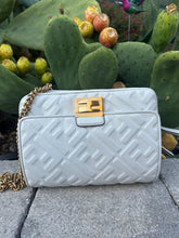 Fendi Zucca Upside Down Leather Handbag