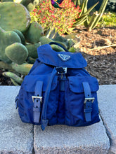 Prada Navy Blue Nylon Backpack