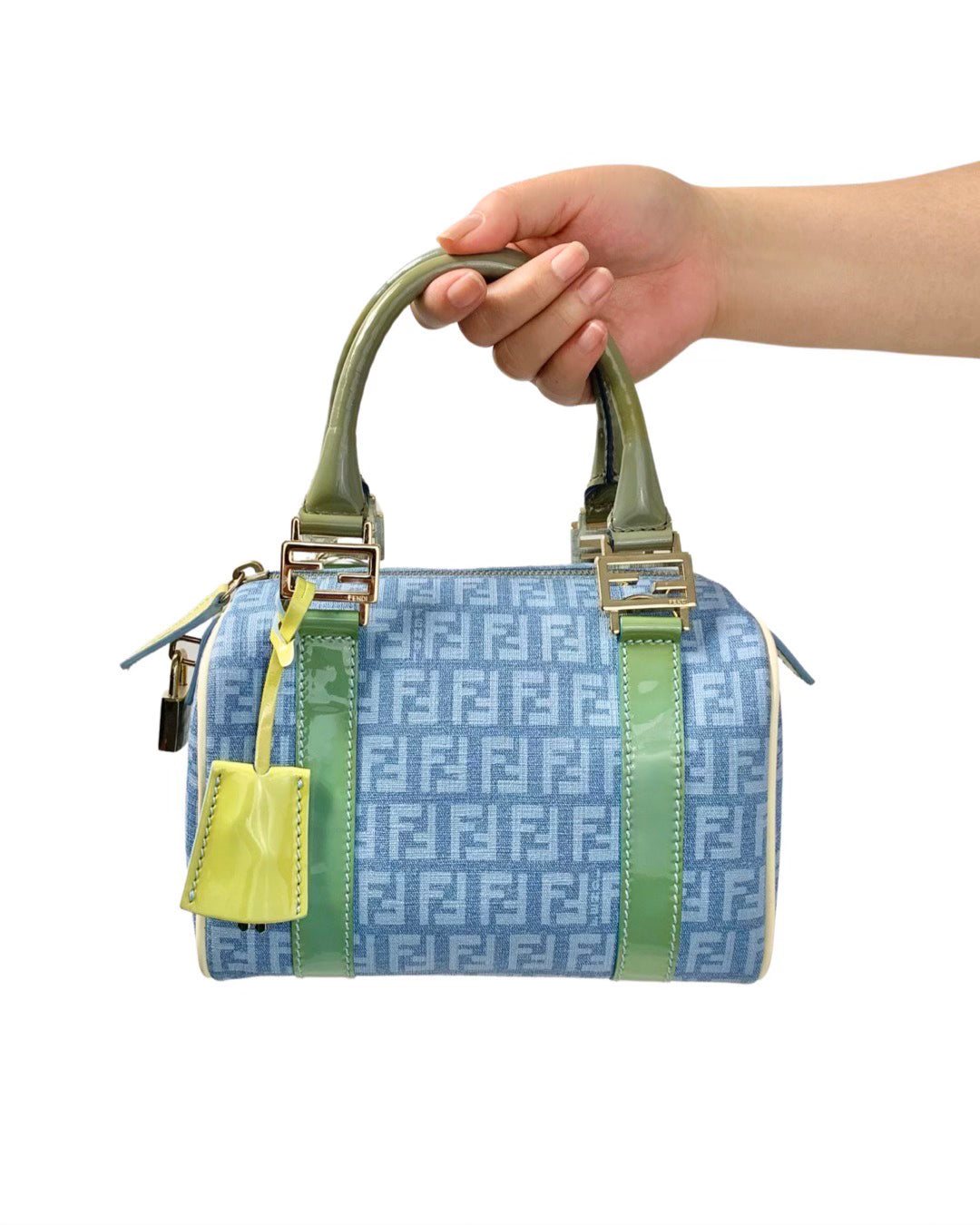 Fendi zucchino boston bag sale