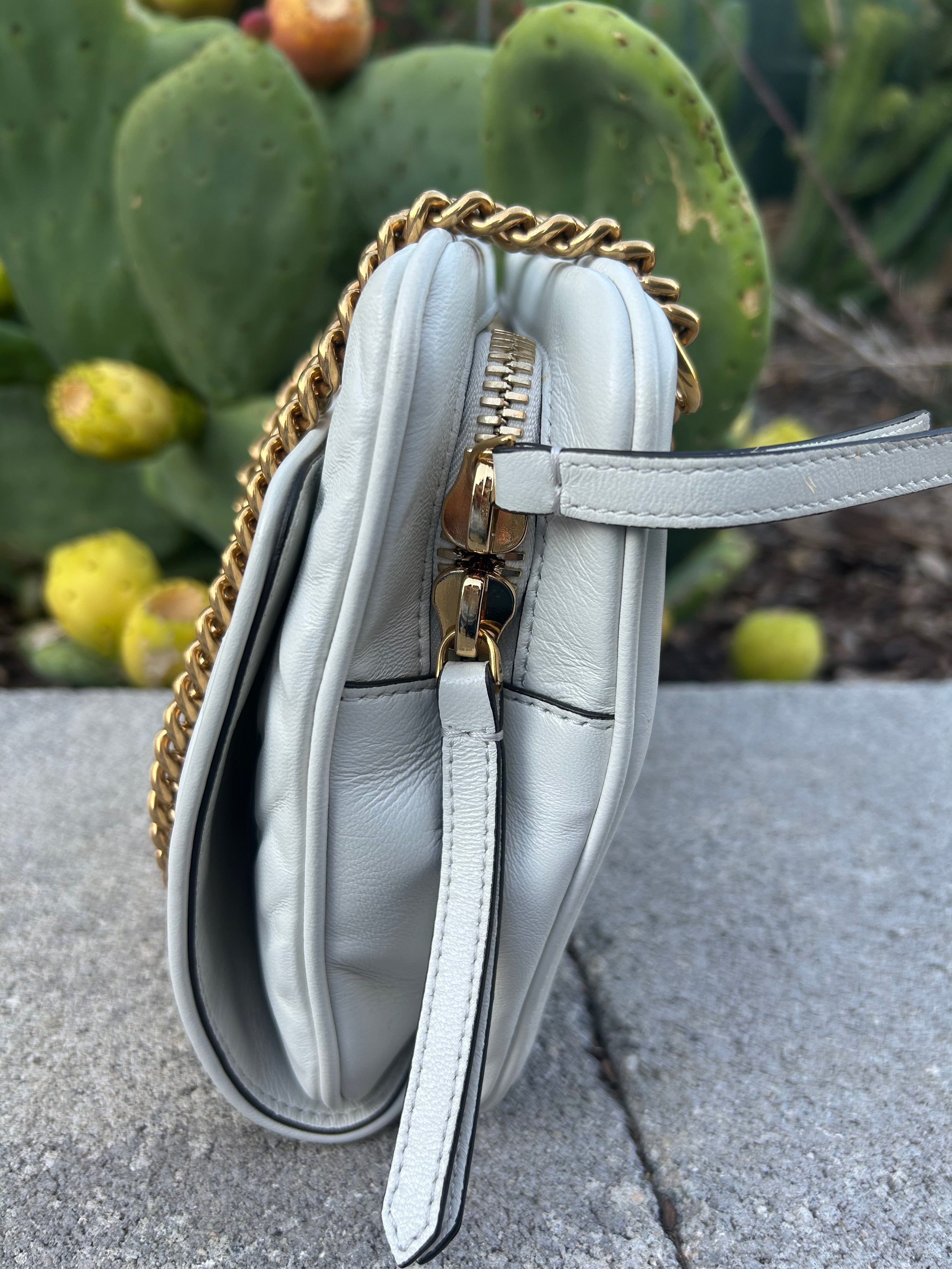 Fendi Zucca Upside Down Leather Handbag