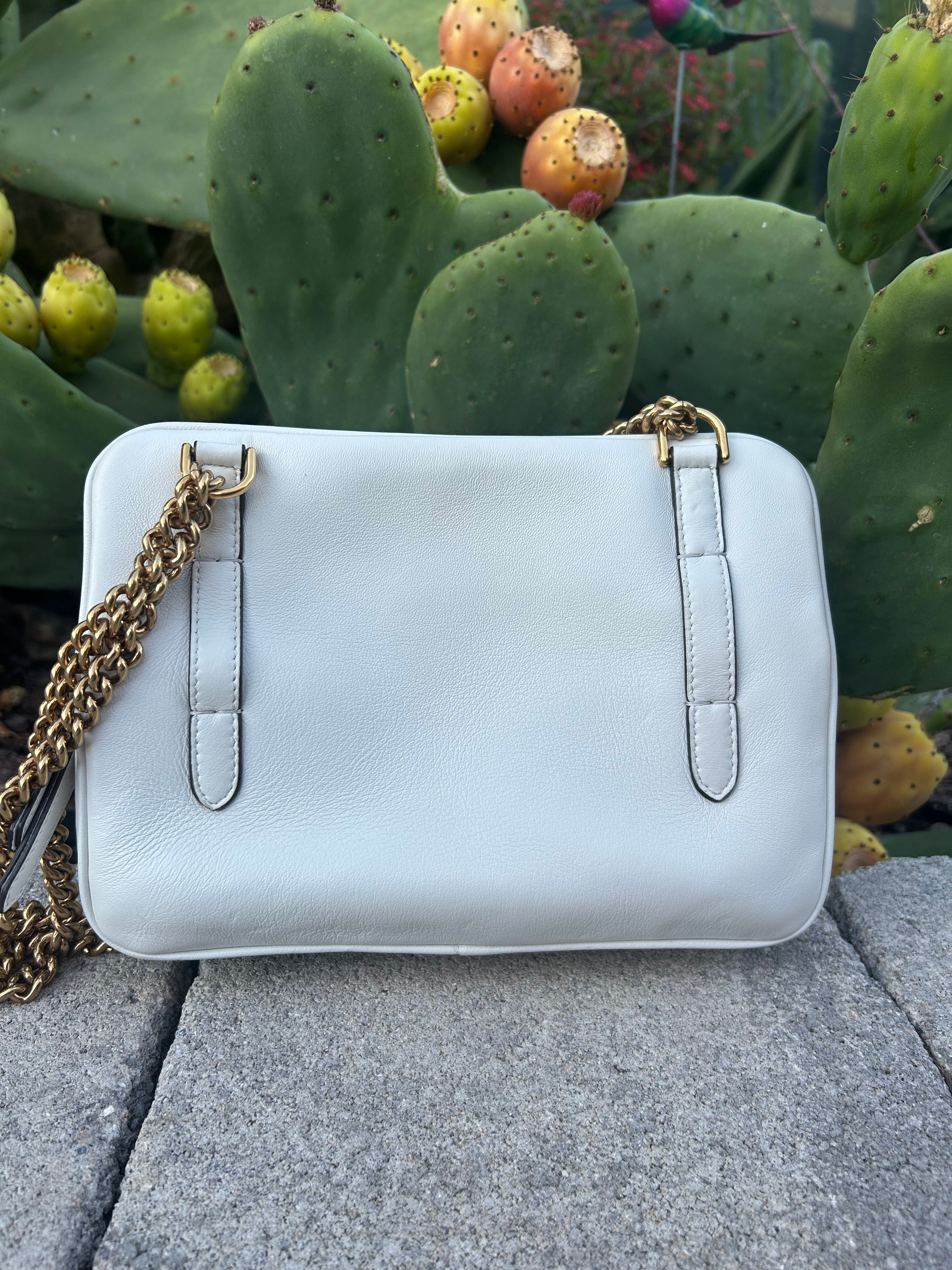 Fendi Zucca Upside Down Leather Handbag