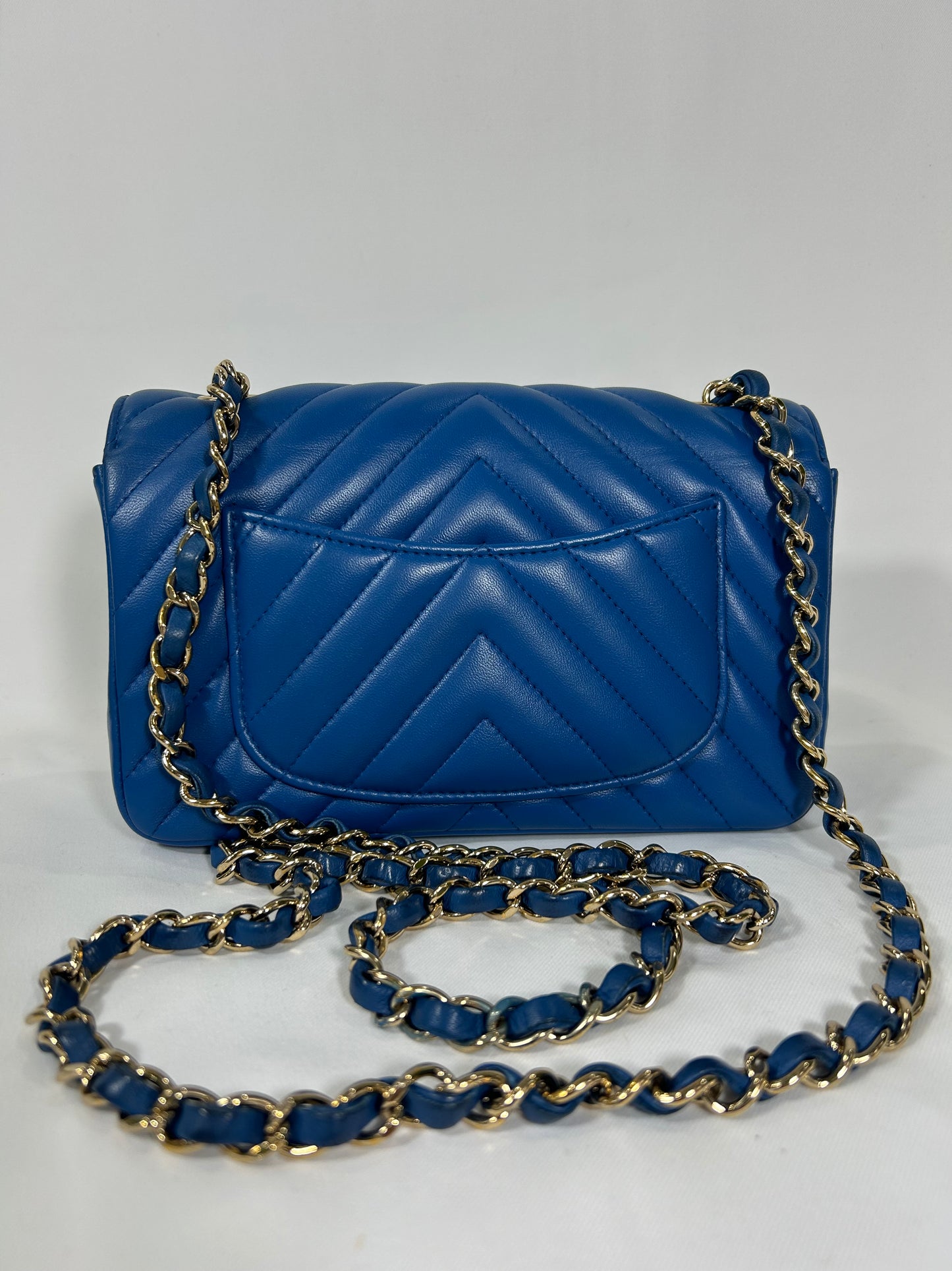 Chanel Chevron Classic Flap Handbag