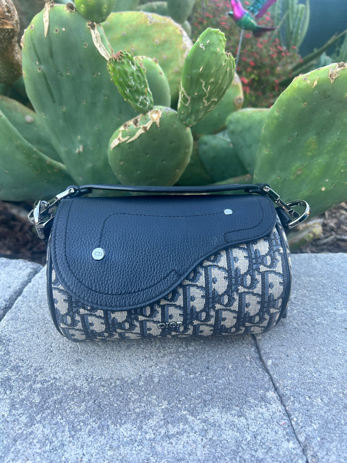 Dior Oblique Mini Roller Saddle Bag
