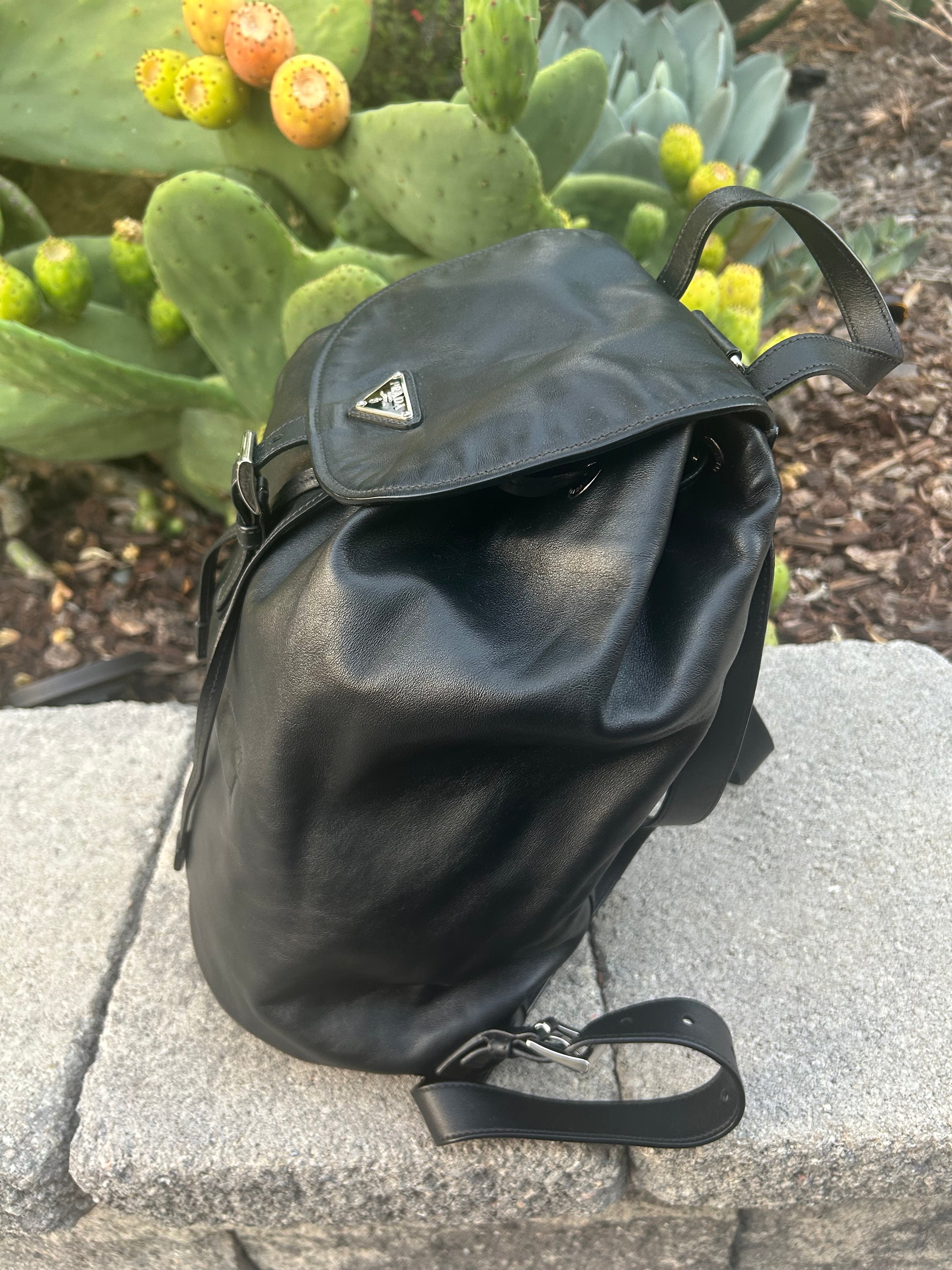 Prada All Leather Backpack