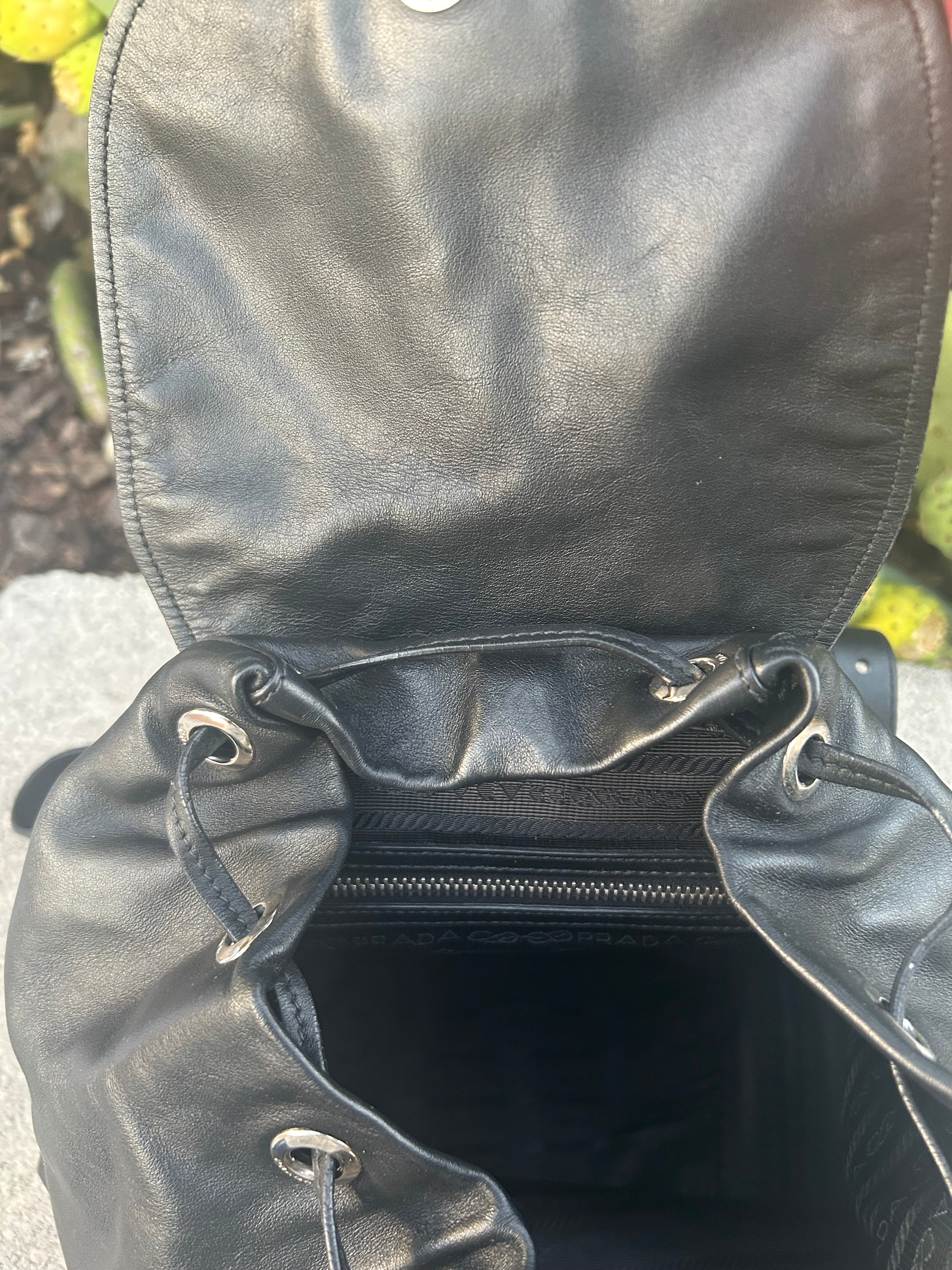 Prada All Leather Backpack