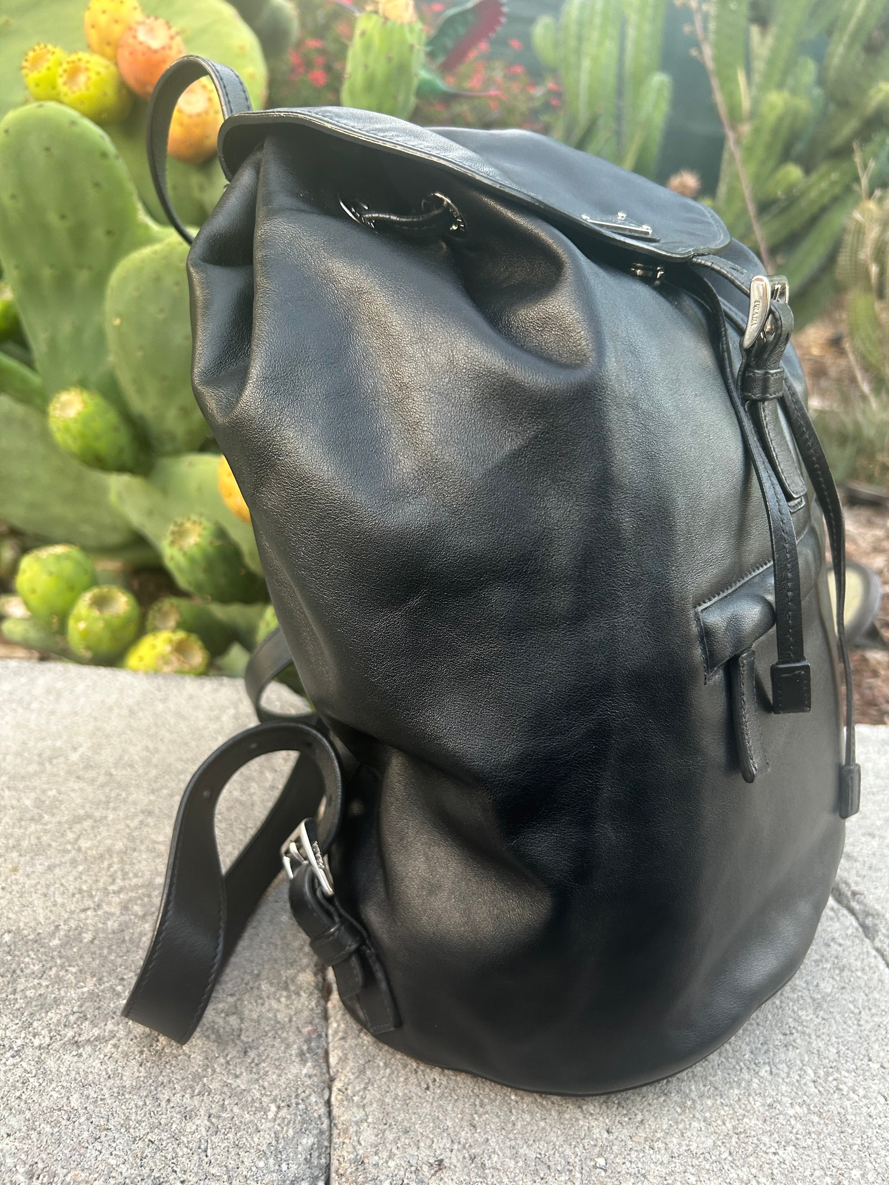 Prada All Leather Backpack