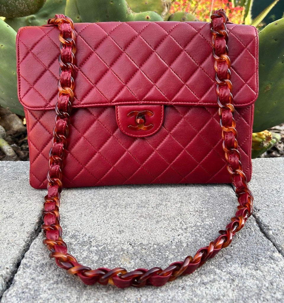 Chanel Burgundy Flap Bag