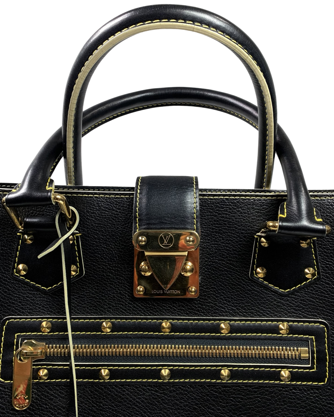 Louis Vuitton Suhali Le Fabuleux Handbag Leather Black [Guaranteed authentic]