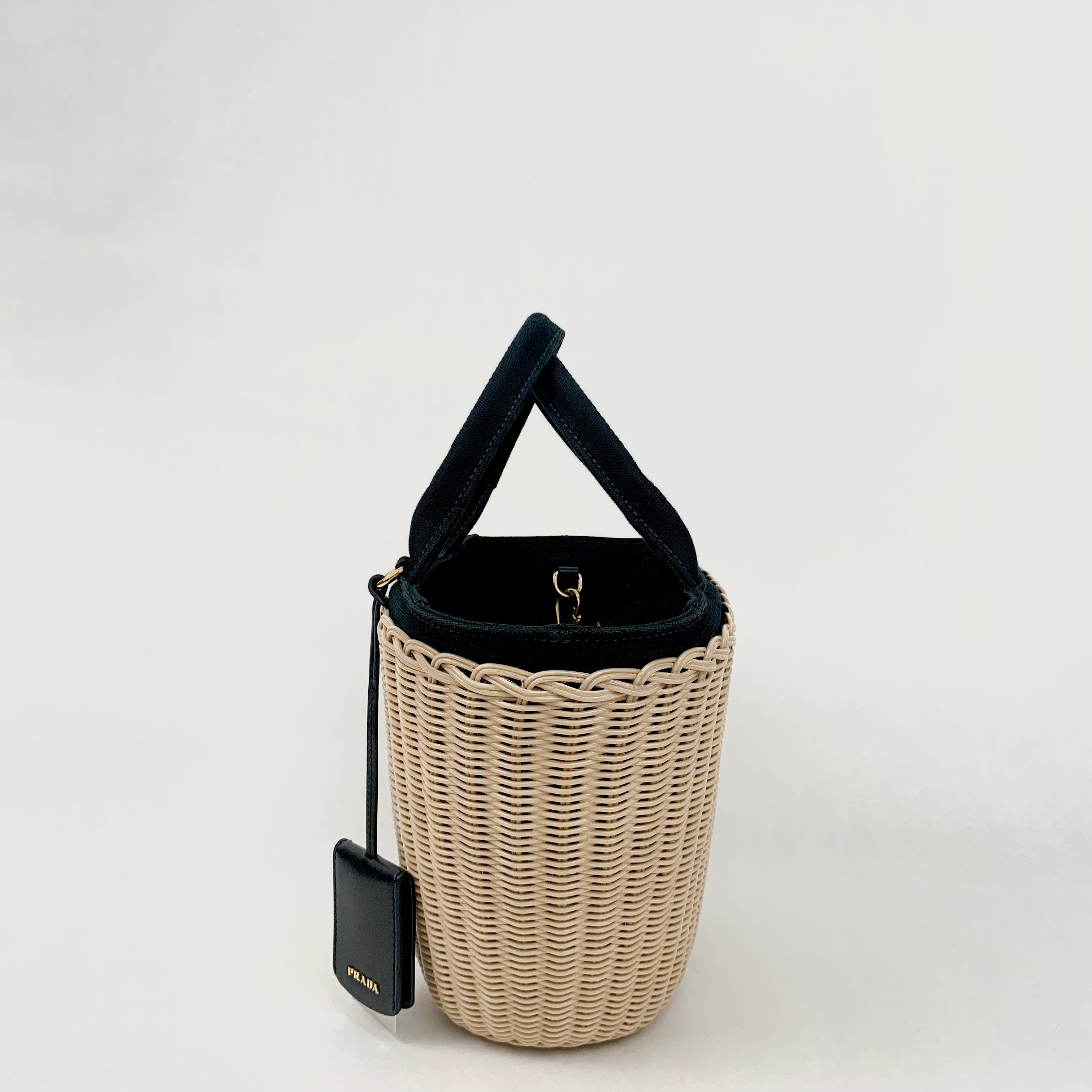 Prada Wicker Basket Handbag